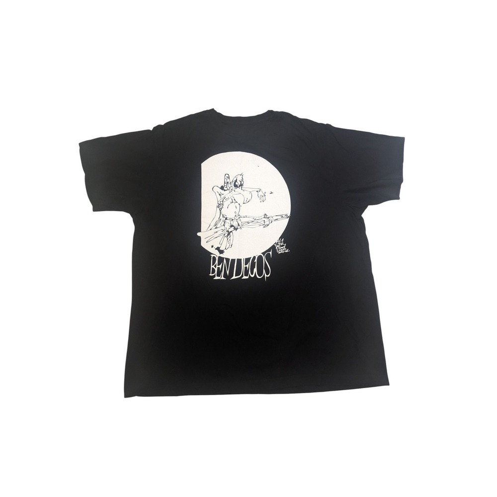 Ben DeCos Graphic T-Shirt Black White Art Print Oversized Fit Streetwear